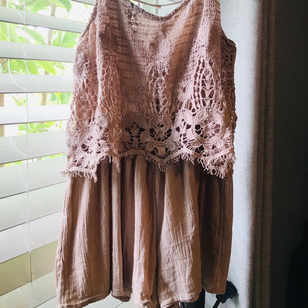 Pale pink romper